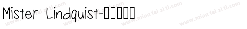 Mister Lindquist字体转换